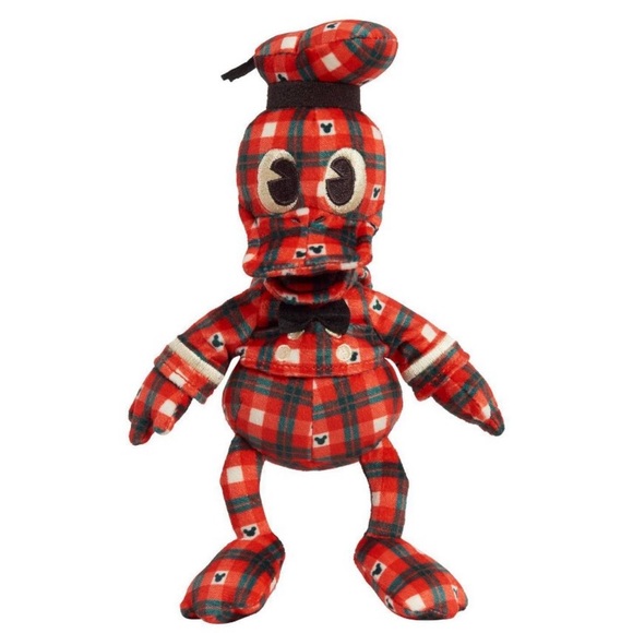 Disney100 Years of Wonder Retro Reimagined Plaid Fleece Plush Collector Set 5pk - Picture 6 of 11